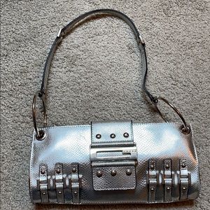 Silver guess mini purse
